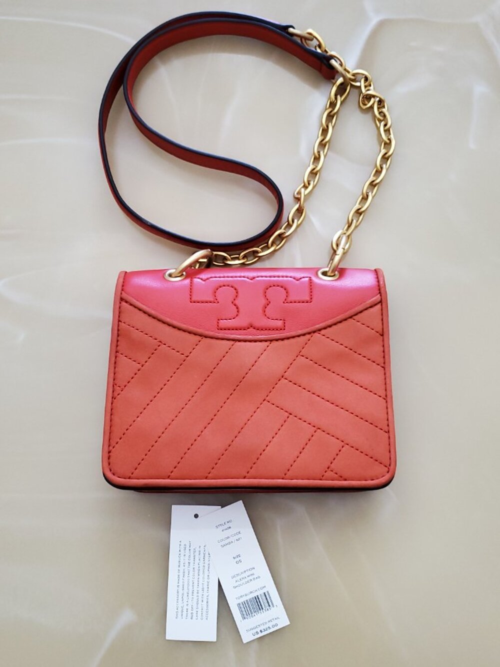 Tory Burch Alexa Mini Shoulder Bag in Samba